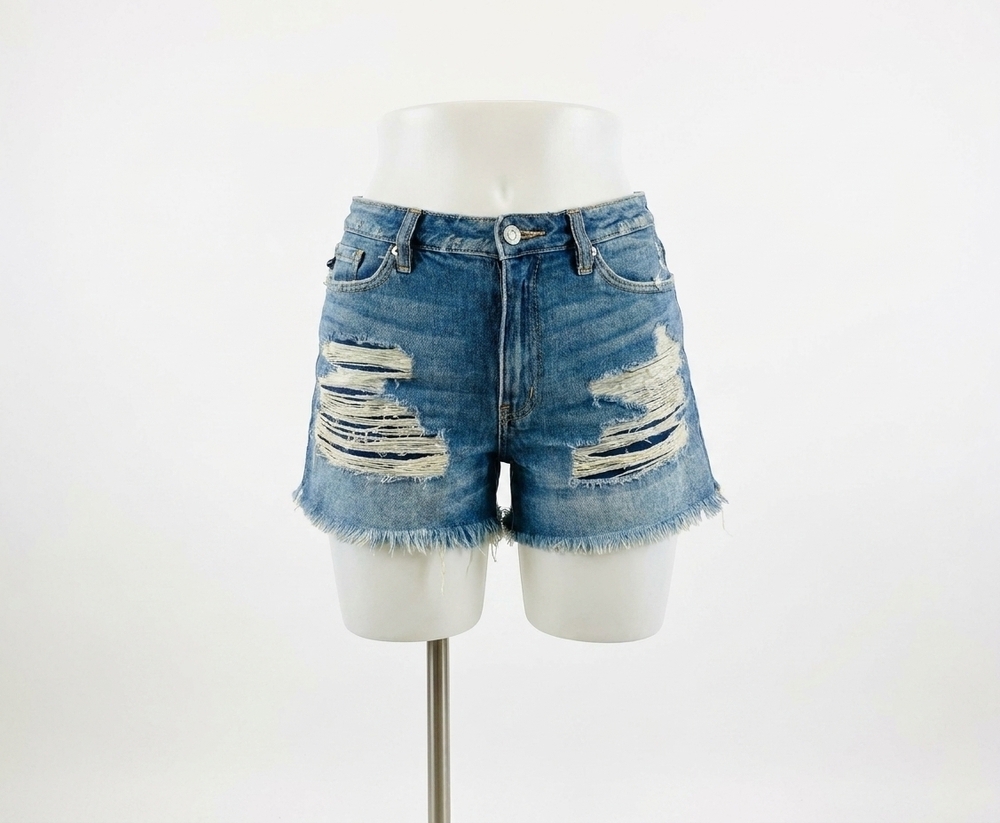 NEW KANCAN eldorado denim shorts in med wash